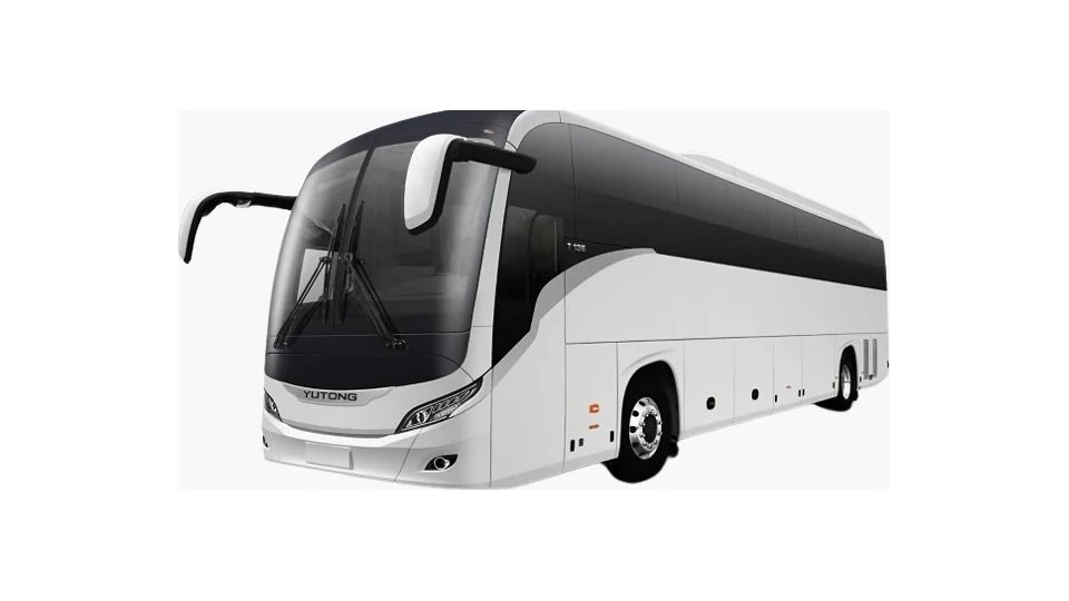 Full-size 45-seat coach, photographed against a plain background